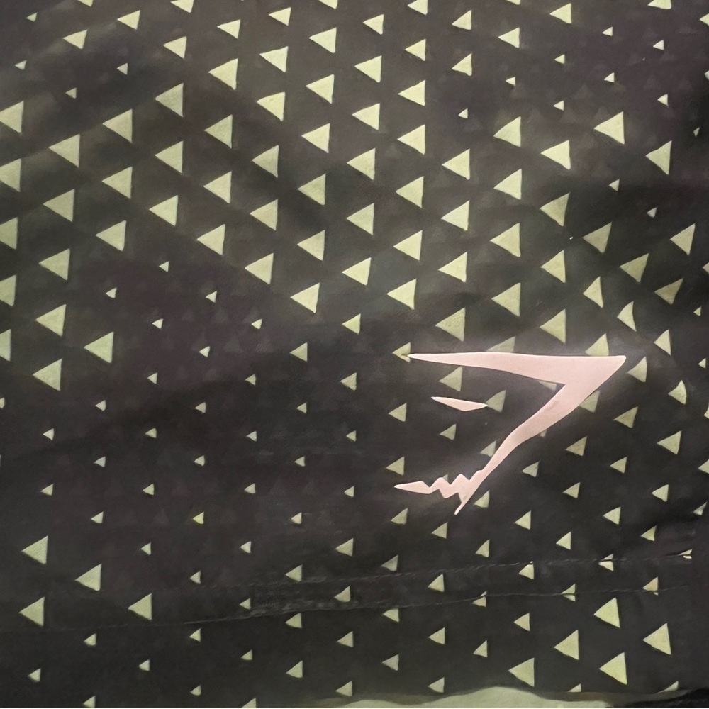 Gymshark Women’s Running Shorts Medium Black Green Pattern Athletic - Picture 7 of 11